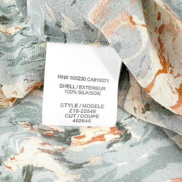 JOIE Watercolor Cloud Perry Silk Top Blouse XS - Picture 7 of 11